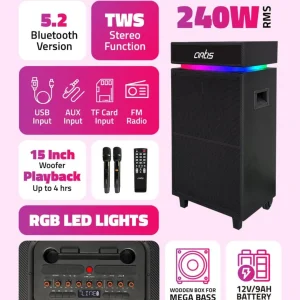 Artis SoundMax 1501  Turn Every Gathering into a Party with the
